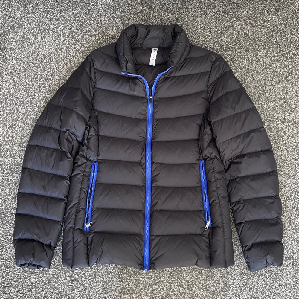 Fabletics Down Lightweight Puffer Jacket Black Wi… - image 1